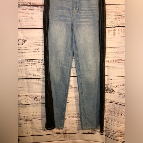 Women’s jeans with black snake skin side stripe - Picture 8 of 15